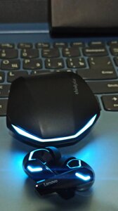 Блютус гарнітура бездротова Lenovo ThinkPlus GM2 Pro, оригінальні якісні бездротові навушники