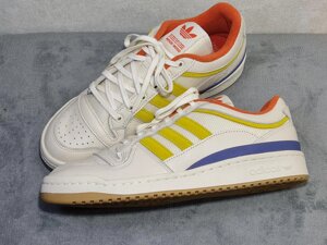 Adidas FORUM LOW X WOOD WOOD BEIGE GW9313, кросівки adidas originals forum, шкіряні кеди брендові