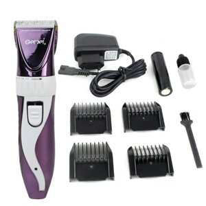 Машинка для стриження GEMEI GM-6062 акумуляторна з керамічними ножами, Тример для стриження волосся GB