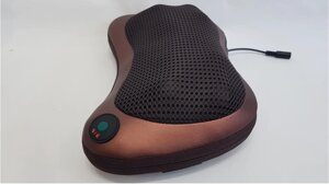 Масажна подушка MASSAGE PILLOW QY-8028 інфрачервоний роликовий масажер для шиї та спини 8 масажних роликів