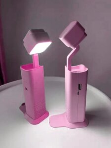 Настільна лампа-ліхтар Power Bank XANES. Рожевий