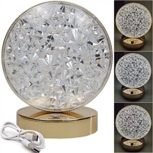 Настільна лампа з кристалами та діамантами Creatice Table Lamp 19 4 Вт