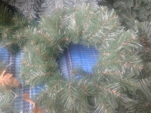 Віночок штучний новорічний, хвойний