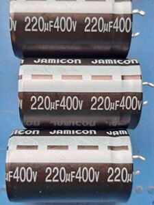 Конденсатор електролітичний 220 mkF 400V 105C JAMICON