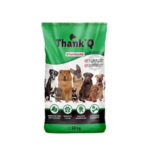 Корм сухий Thank'q standart для дорослих собак з яловичина 10 кг