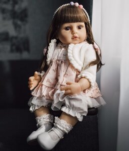 Лялька Реборн 55 см Болеро силіконова NPK DOLL