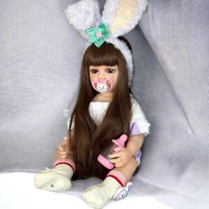 Лялька Реборн 55 см силіконова NPK DOLL