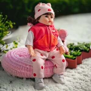 Реалістична кукла Реборн 48 см жираф NPK DOLL