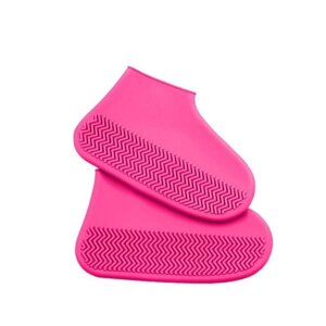 Силіконові чохли бахіли для взуття від дощу і бруду L (розмір 41-46) колір рожевий