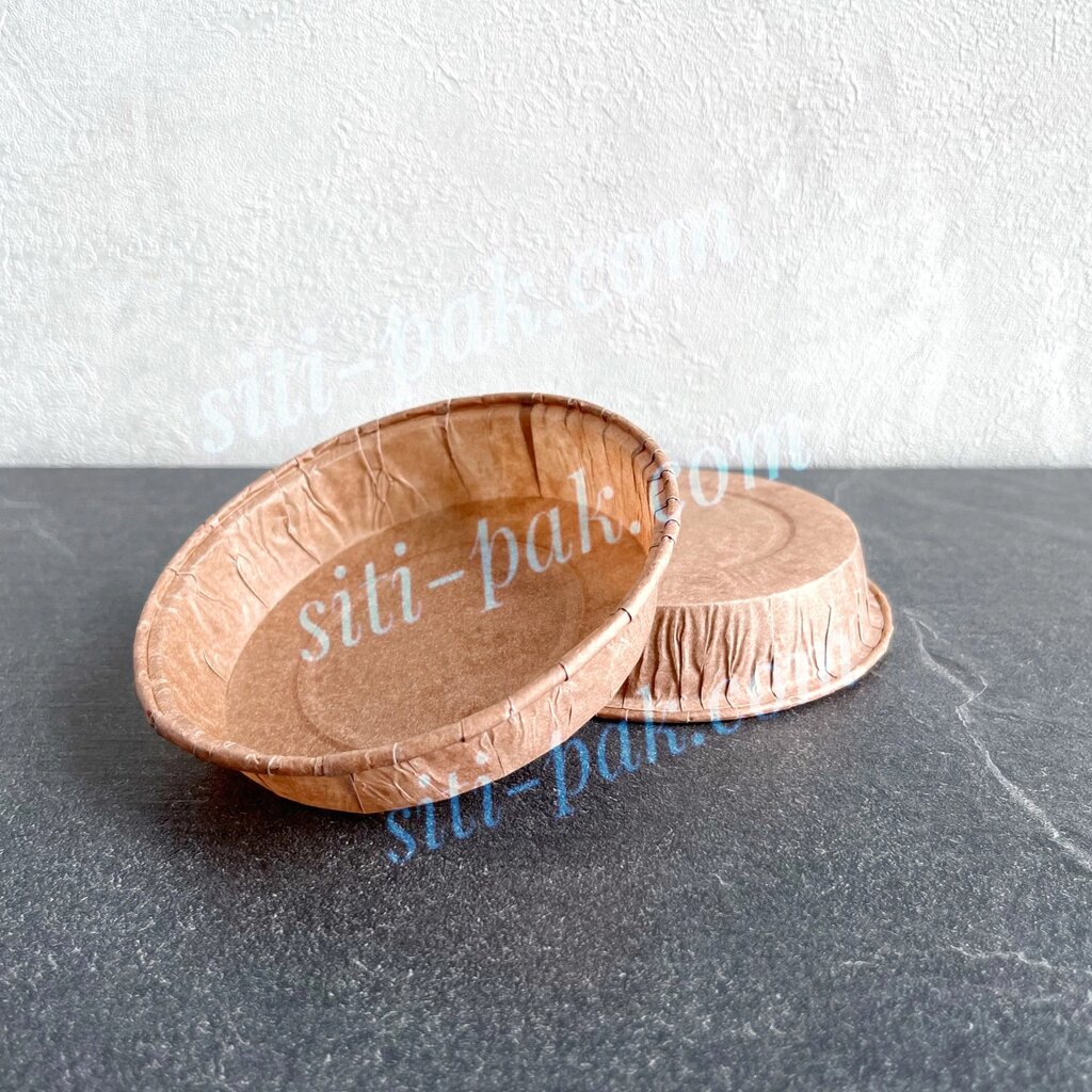Паперова форма для випікання пирогів кругла дно 90мм, висота 21мм (100шт.) від компанії СІТІ-ПАК - фото 1