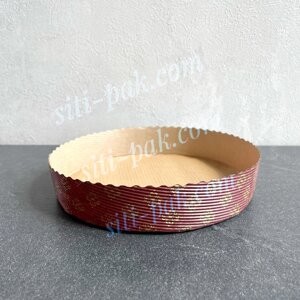 Паперова форма для випікання пирогів кругла дно 155мм, висота 35мм