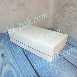 Коробка універсальна для тістечок, зефіру, еклерів біла 230*150*60мм