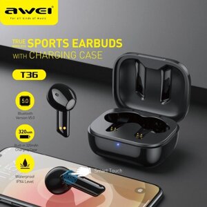 Бездротові навушники AWEI T36 чорні