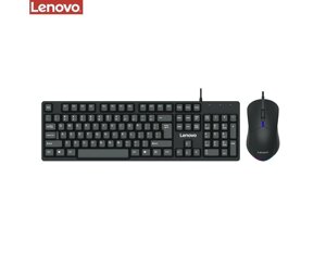 Комплект клавіатури та миша Lenovo KM101 (ENG/ РУС) чорний