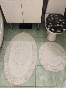 Набір килимків для ванної кімнати та туалету 60Х100. Бавовна. (Туреччина)