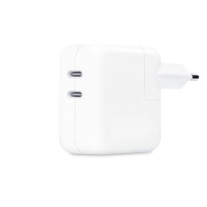 Сетевое зарядное устройство 35W Compact Power Adapter Dual 2 USB-C блок питания (Type-C) для Apple iPhone/iPad