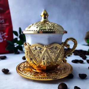 Турецька чашка для кави. Цвет: золото", 50 мл