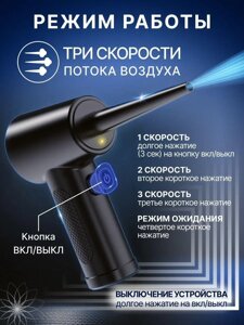 Акумуляторний ручний компресор для продування, Компресор Air Duster повітряний для надувних виробів