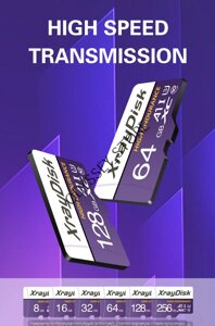 Карта пам'яті XrayDisk 64 GB microSDXC/U3/4К