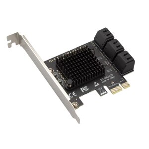 Контролер адаптер PCIE x1/6 Sata портів (Chia)