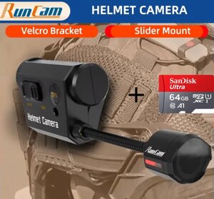 Тактична екшн камера RunCam на тактичний шолом Full HD 1920*1080, вбудований WiFi