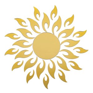 Дзеркальний декор акриловий самоклеючий золото, 27шт (D) SW-00002503