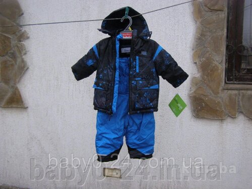 Комплект куртка напівкомбінезон iXtreme для хлопчика утеплений синьо-чорний 12М