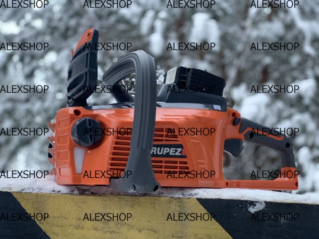 Акумуляторна ланцюгова пила Rupez rcs-40li з акб із зарядним пристроєм від компанії Міжнародний технологічний "Alexshop" - фото 1
