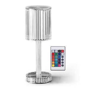 Акумуляторна настільна лампа-нічник VHG SN-02 з пультом RGB Нічник Rose Diamond Table Lamp