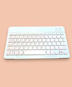 Бездротова клавіатура VHG QS-1010 Wireless Keyboard, White-Pink