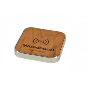 Бездротова зарядка WoodbooD Wireless Charge Standart Silver