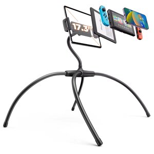 Гнучкий тримач для телефону павук VHG IVY Q2T, Black Holder Adjustable Tablet Stand