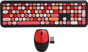 Комплект бездротовий VHG Mofii 666 Black, клавіатура + миша