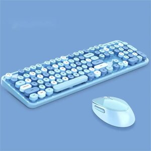 Комплект бездротовий VHG Sweet Blue, клавіатура + миша