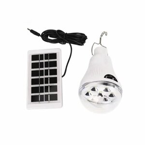 Лампа світлодіодна акумуляторна VHG CL-028 із сонячною панеллю 10Вт 5600K 6В Led Solar Emergency Bulb
