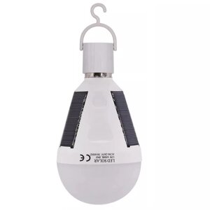 Лампа світлодіодна акумуляторна VHG ST-CL001 із сонячною панеллю 12Вт 6500K 220В E27 Led Solar Emergency Bulb