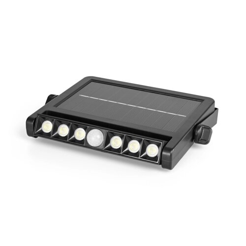 LED світильник автономний Videx 025-S сонячний IP54 600Lm 5000K 10W. Solar Wall Light, Black