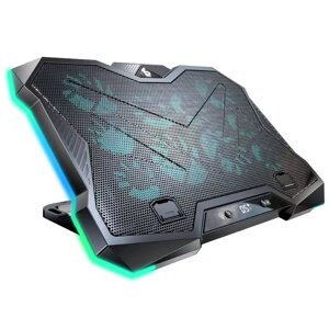 Підставка для ноутбука з охолодженням VHG D11 з RGB-підсвічуванням Laptop Cooling Pad, Black