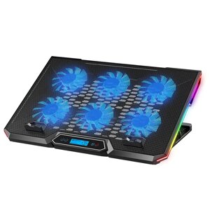 Підставка для ноутбука із охолодженням VHG K19 Laptop Cooling Pad, RGB, Black