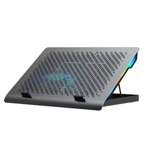 Підставка для ноутбука з охолодженням VHG S30 з RGB-підсвічуванням Laptop Cooling Pad Grey