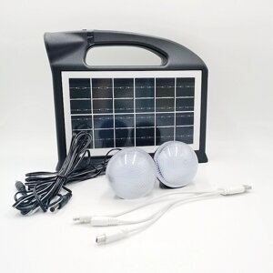Сонячна зарядна станція для кемпінгу VHG CL-23 Bluetooth, MP3, FM радіо, Ліхтар, Powerbank Black