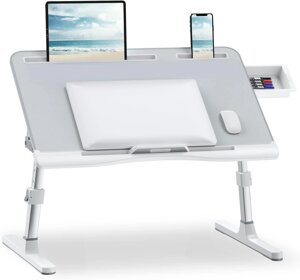 Столик для ноутбука VHG F8L, з тримачем для планшета/телефону та шухлядкою, 600400 Grey