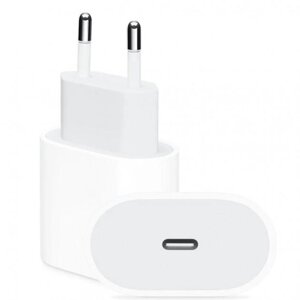 Зарядний пристрій VHG, USB-C 20W. Type-C Power Adapter для заряджання Samsung/iPhone/iPad , White