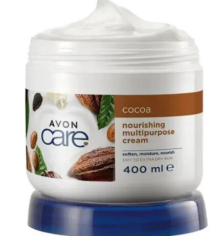 Avon Care Nourishing with Cocoa Butter живильний крем для тіла і обличчя з какао-маслом 400 мл від компанії Інжир - фото 1