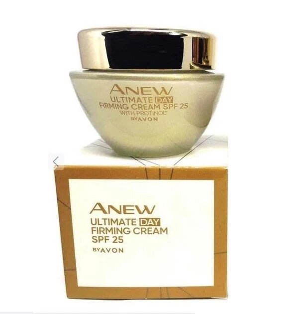 Денний зміцнюючий крем для обличчя AVON ANEW 45+ Омолодження з технологією Protinol SPF 25 (50 мл) від компанії Інжир - фото 1