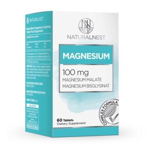 Дієтична добавка "Магній" NATURALNEST 60 таблеток