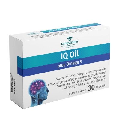 Дієтична Добавка "IQ Oil + Омега 3" Langsteiner, 30 капсул від компанії Інжир - фото 1