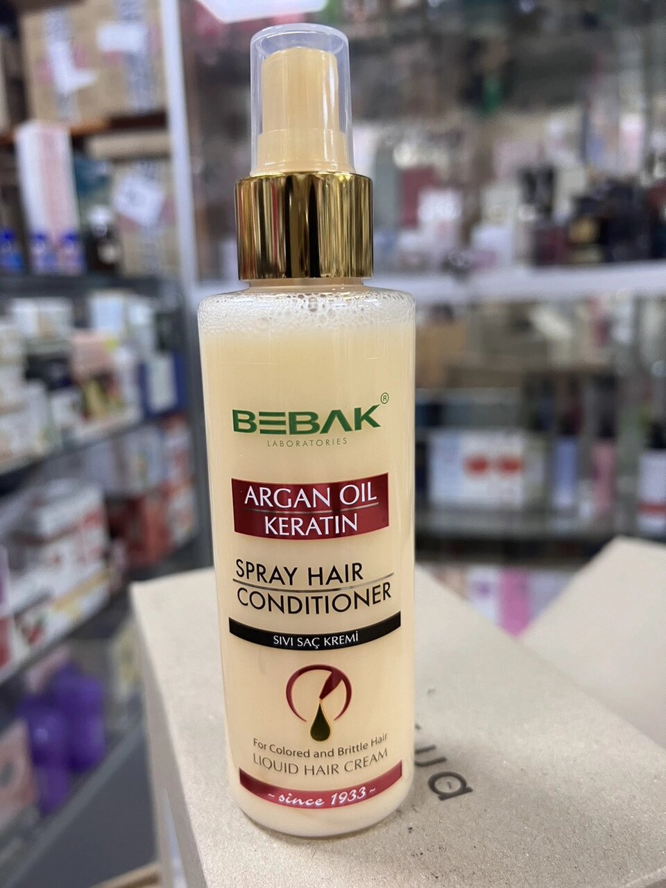 Двофазний кондиціонер для волосся з органом і кератином Bebak Argan oil keratin від компанії Інжир - фото 1