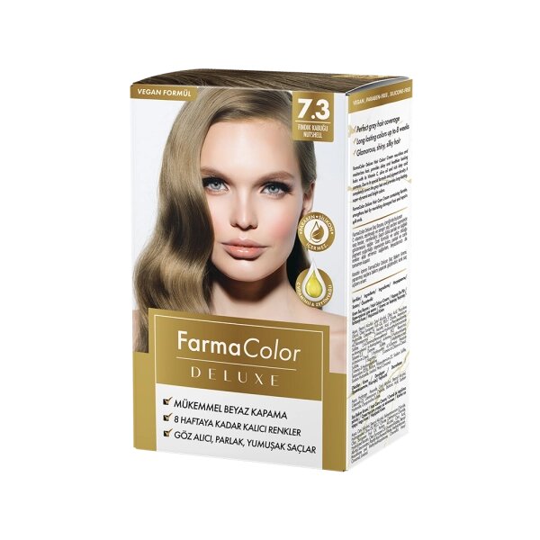 Farmasi Крем-фарба для волосся Farma Color Deluxe Горіховий 7.3 від компанії Інжир - фото 1