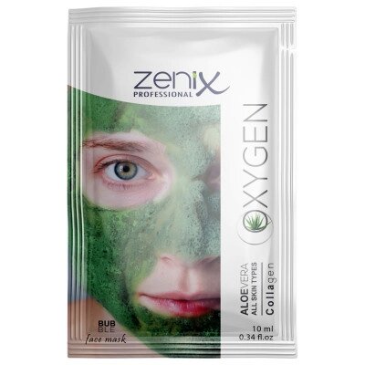 Киснева бульбашкова маска для обличчя з екстрактом алое Zenix